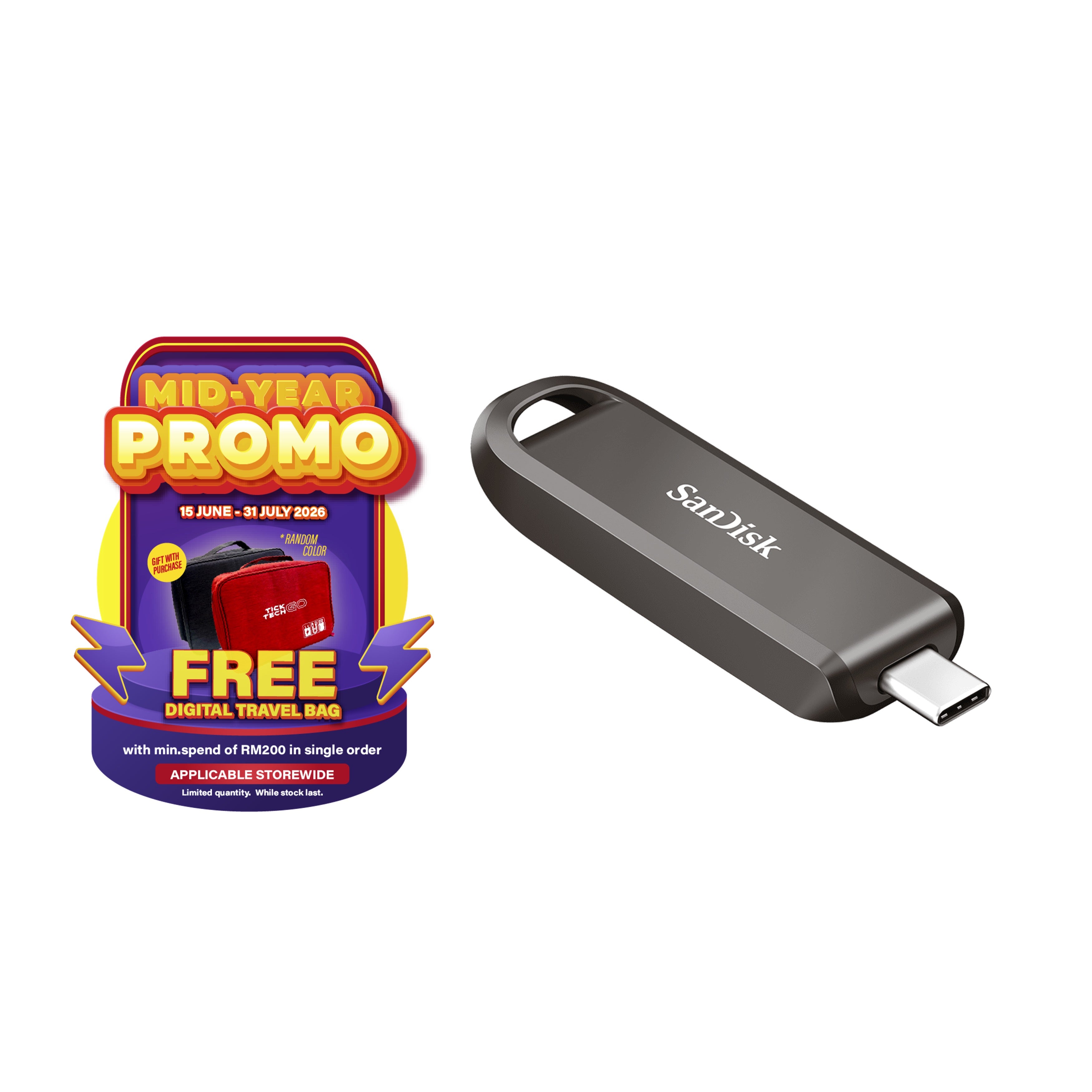 SanDisk Extreme PRO® CZ890 Solid-State Flash Drive with USB-C™ (256GB/ 512GB/ 1TB/ 2TB)-Data Storage-futuromic